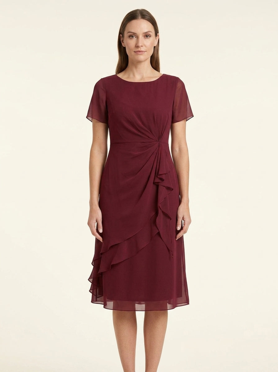 Sara - Chiffon Draped Dress