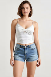 Lace V Neck Halter Cami Top