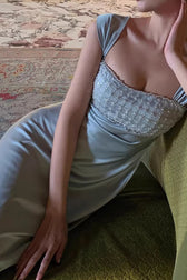 Satin Sequin Dress