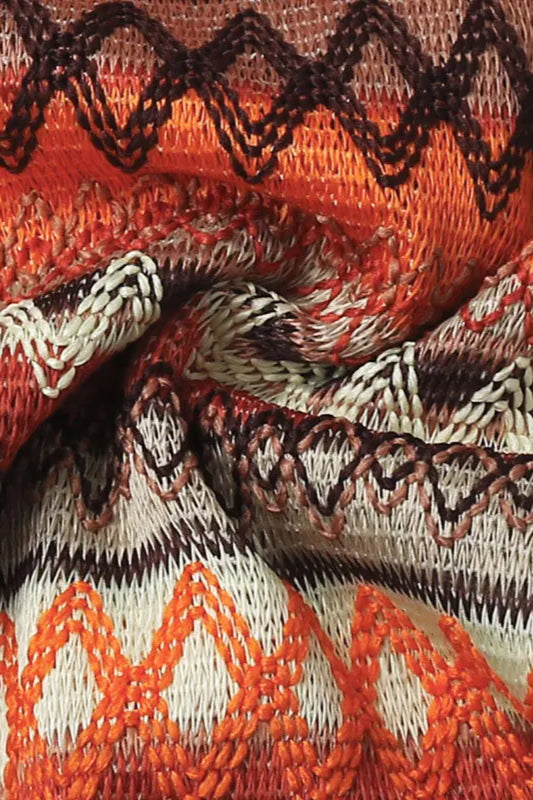 Striped Knitted Mini Dress