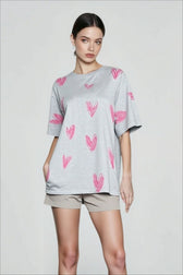 Streetwear Graphic Heart T-shirts