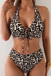 High Waist Bodycon Push Up Two Piece Swim Set