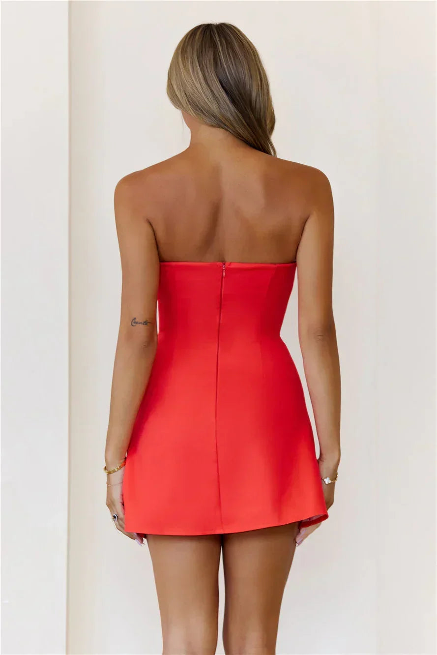 Strapless Lily Floral Print Bodycon Mini Dress 3