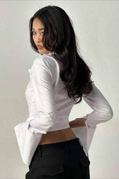 Tailored Crinkle Detail Blouse