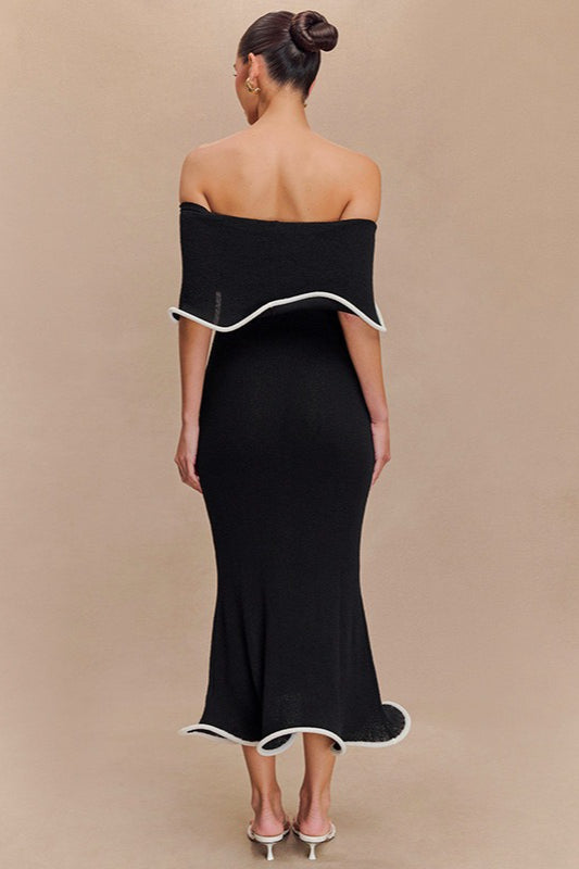 Ruffle Hem Colorblock Birthday Dress