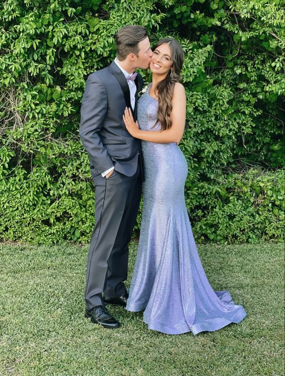 Charming One Shoulder Mermaid Prom Dress,Senior Prom Gown cc1034