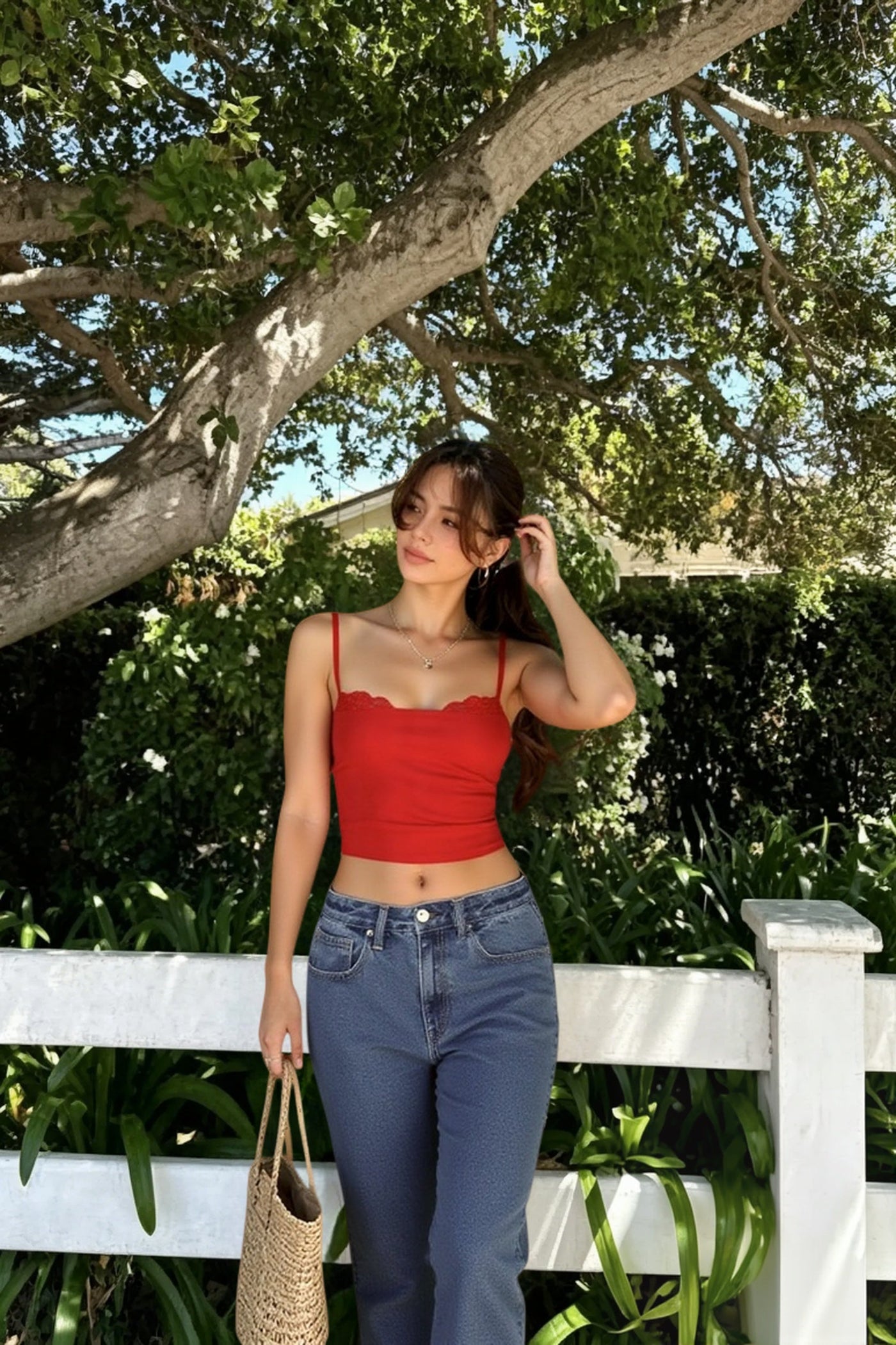 Solid Color Halter Cami Top