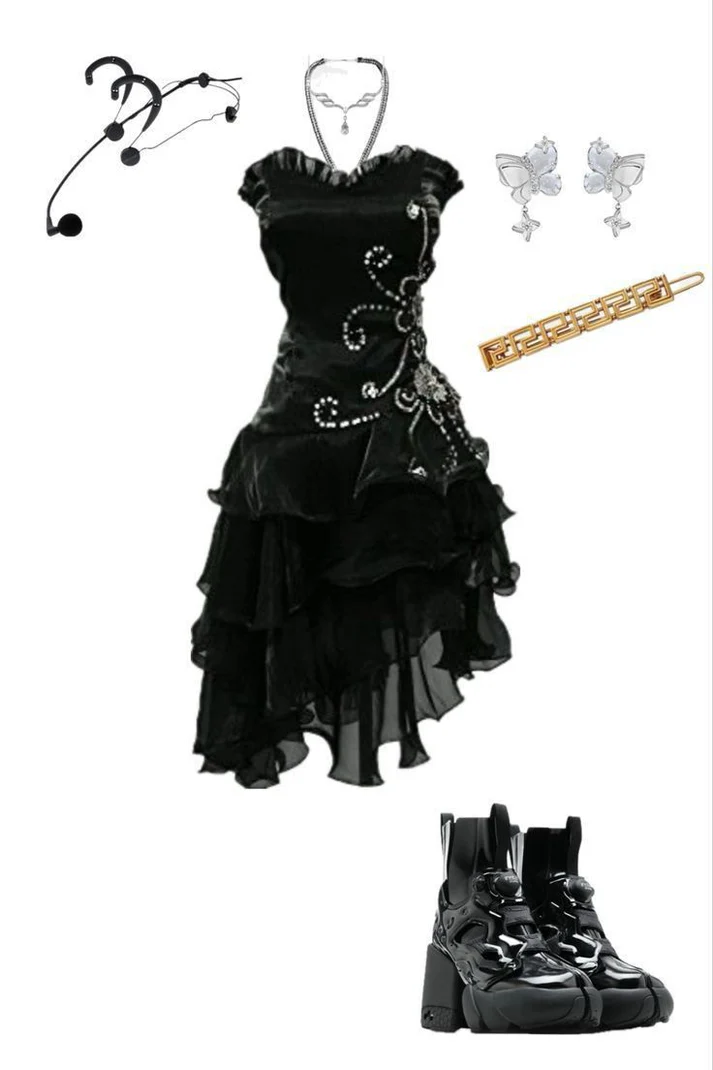 Sexy Straps Black Chiffon Beaded Cocktail Dress Homecoming Dress cc1957