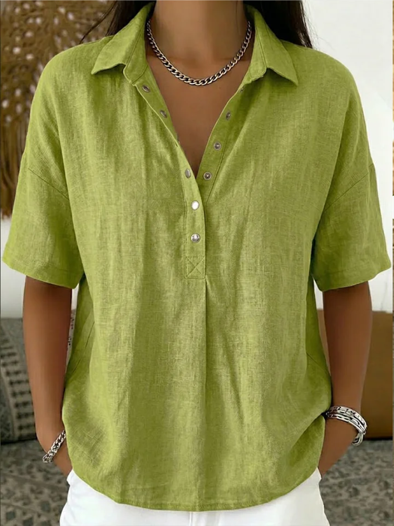 TESSA™ - ELEGANT LINEN SUMMER BLOUSE