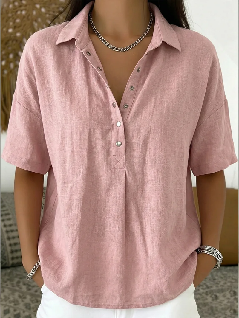 TESSA™ - ELEGANT LINEN SUMMER BLOUSE