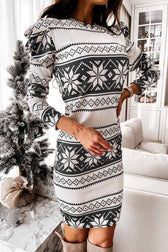 Deep V-Neck Midi Dress