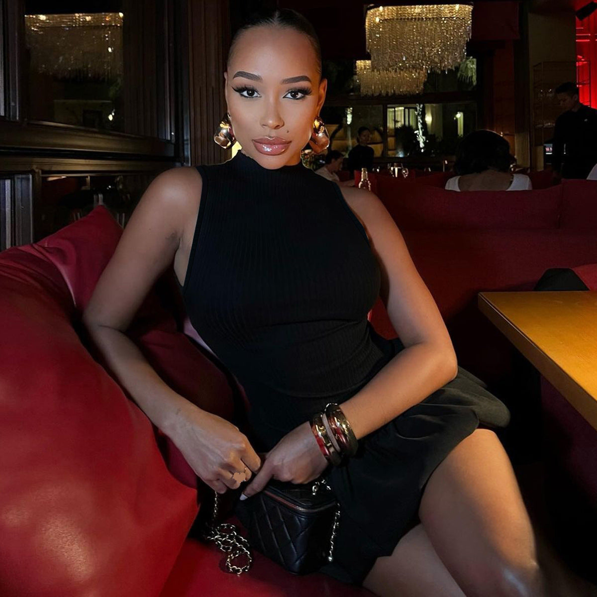 Bliss Mini Dress - Black