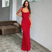 Sweetheart Neck Sleeveless Mermaid Maxi Gown 4