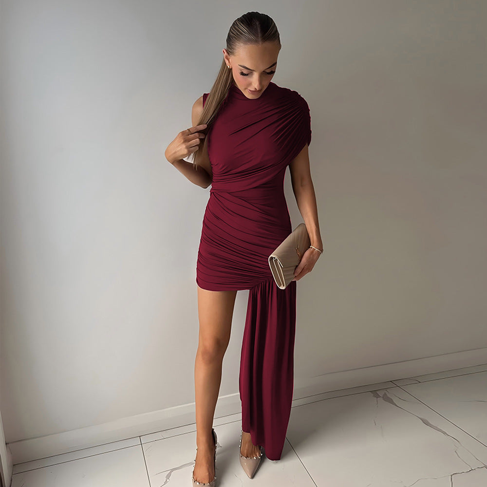 Gema Mini Dress - Maroon