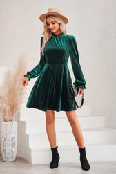 Can't Help But Love Velvet Long Sleeve Mini Dress - 3 Colors 2