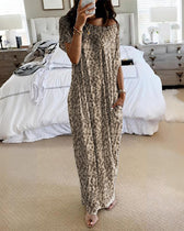 Batwing Sleeve Off Shoulder Maxi Dress 6