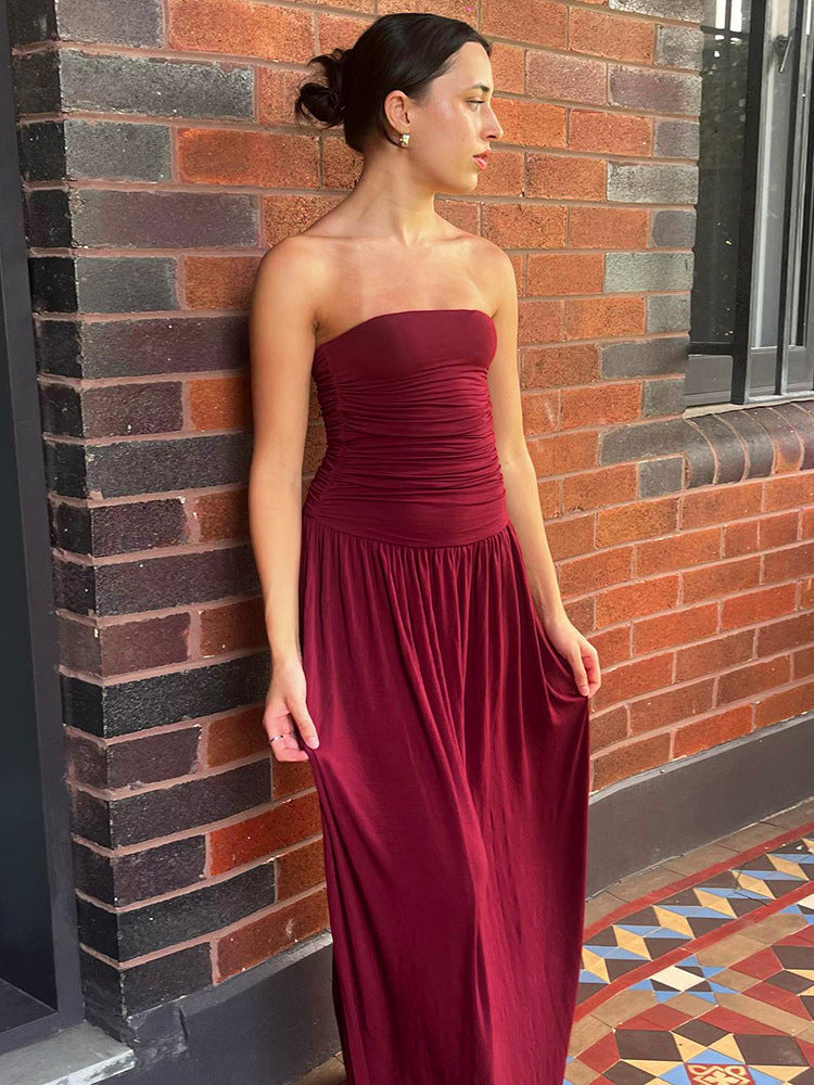 Becky Maxi Dress - Maroon