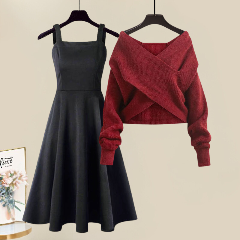 Aisling Chic Complete with Knitted Dress Elevated Occasion Wear