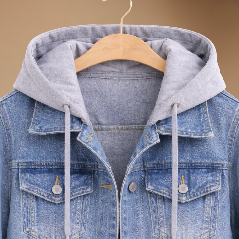 Women's Hooded Denim Jacket