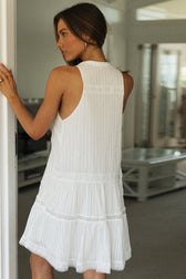 Sweet Nature White Lace Babydoll Mini Dress - View 5