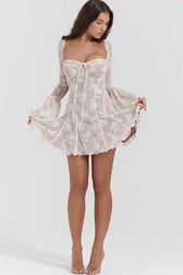 Days of Beauty Lace Long Sleeve Mini Dress - 3 Colors - View 11