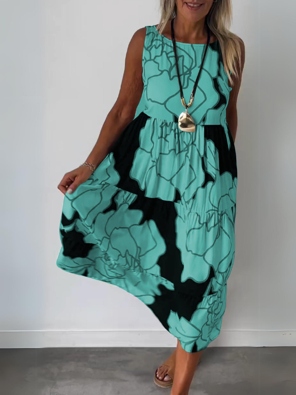 Virginia Premium Stylish Floral Print Dress Statement Occasion Edit