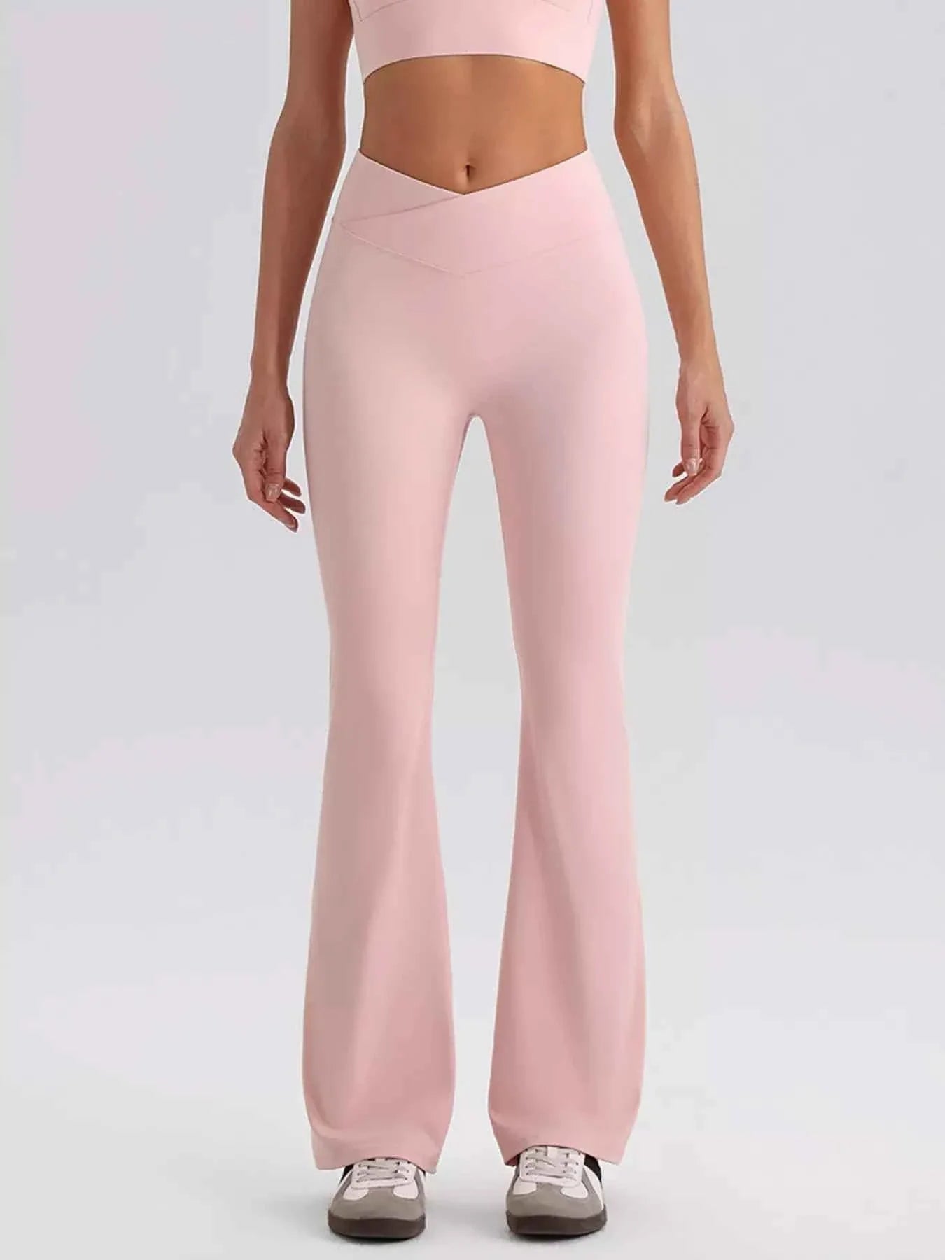 Seamless Criss-Cross V-Neck Tank and Leggings Active Set