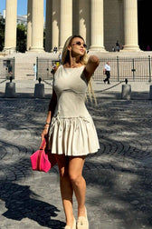 Bow Detail Sleeveless Mini Dress