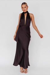 Backless Halter-Neck Dress