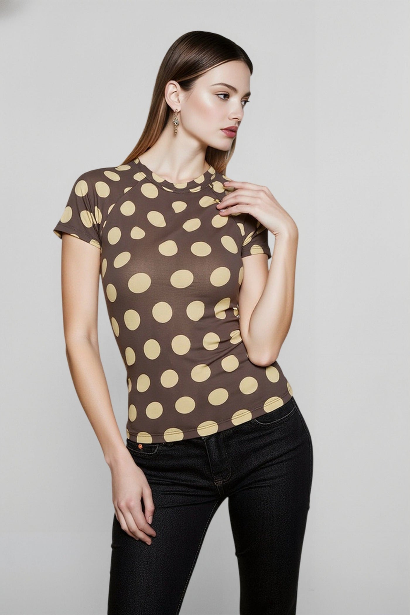 Polka Dot Slim T-shirts