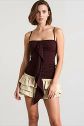 Slim Fit Panel Tie Cami Top