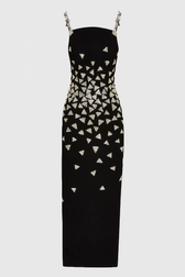 Austin Black Strapless Sequin Maxi Dress - View 5
