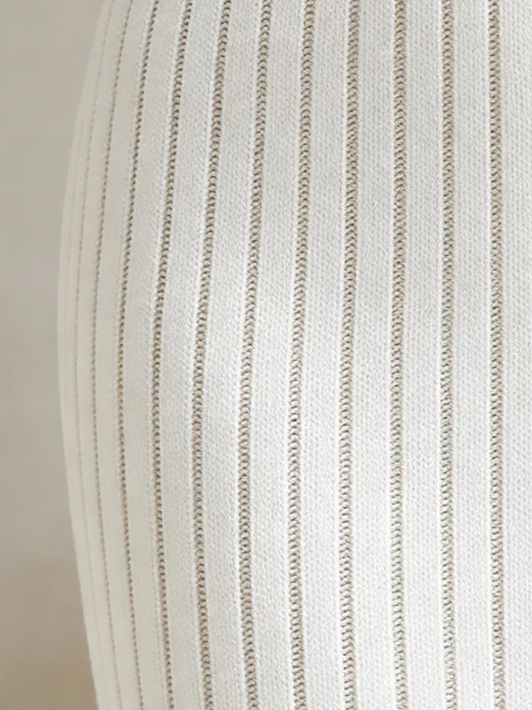 Rosalind™ | Elegant V-Neck Knit Midi Dress