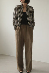 Check Pocket Blouse