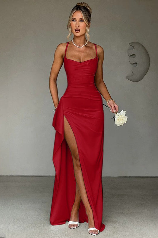 Bodycon Edition Slit Maxi Party Dress