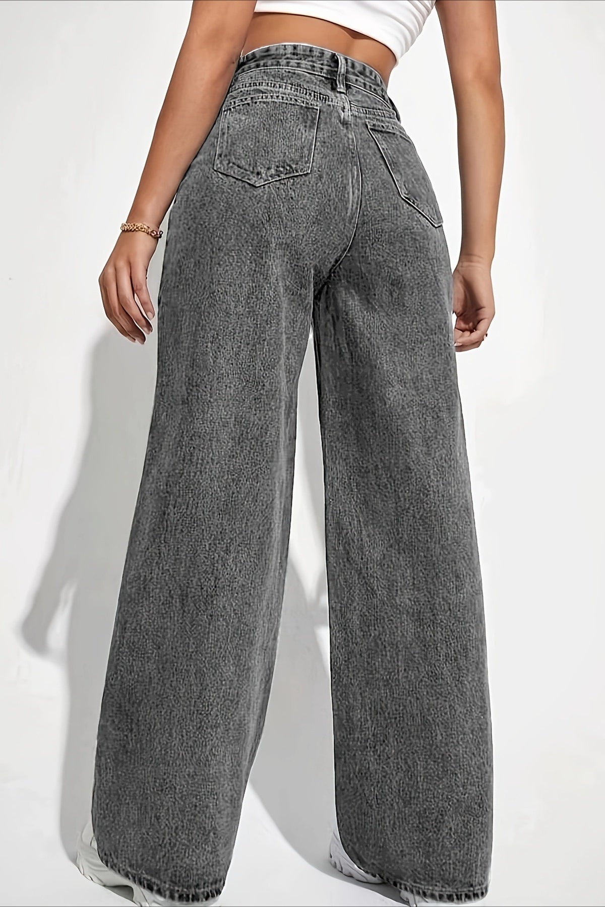 High Waist Chic Straight Relaxed Jeans
