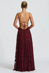 Lace-Up Backless Maxi Dress 3