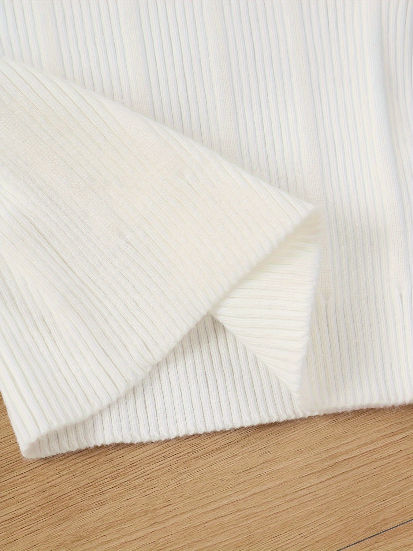 Girls' Autumn and Winter Ruffle Flower Sweater Long Sleeve Knitted Top