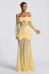 Halter Lace Sleeveless Backless Bodycon Maxi Lace Dress