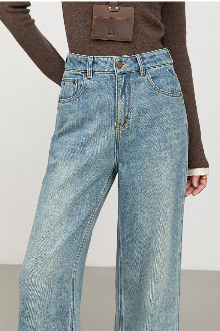 Embroidered Denim Jeans