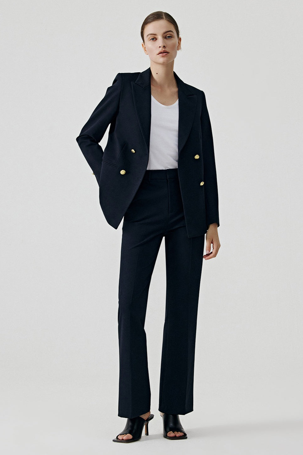 Elegant Black Office Career Chic Blazer