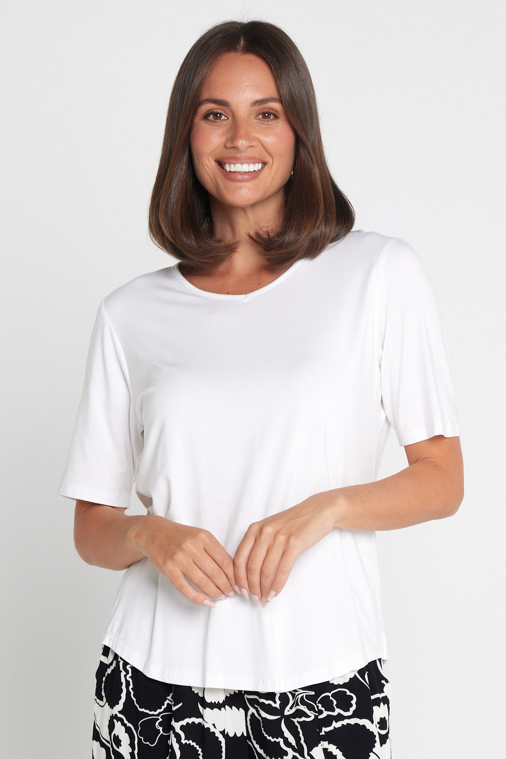 Belinda Modal Tee - White