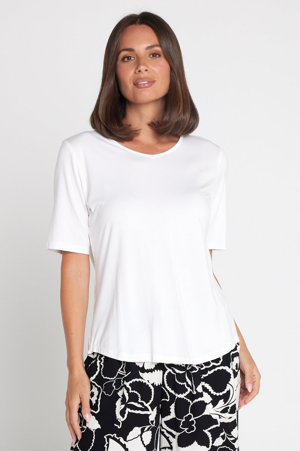 Belinda Modal Tee - White