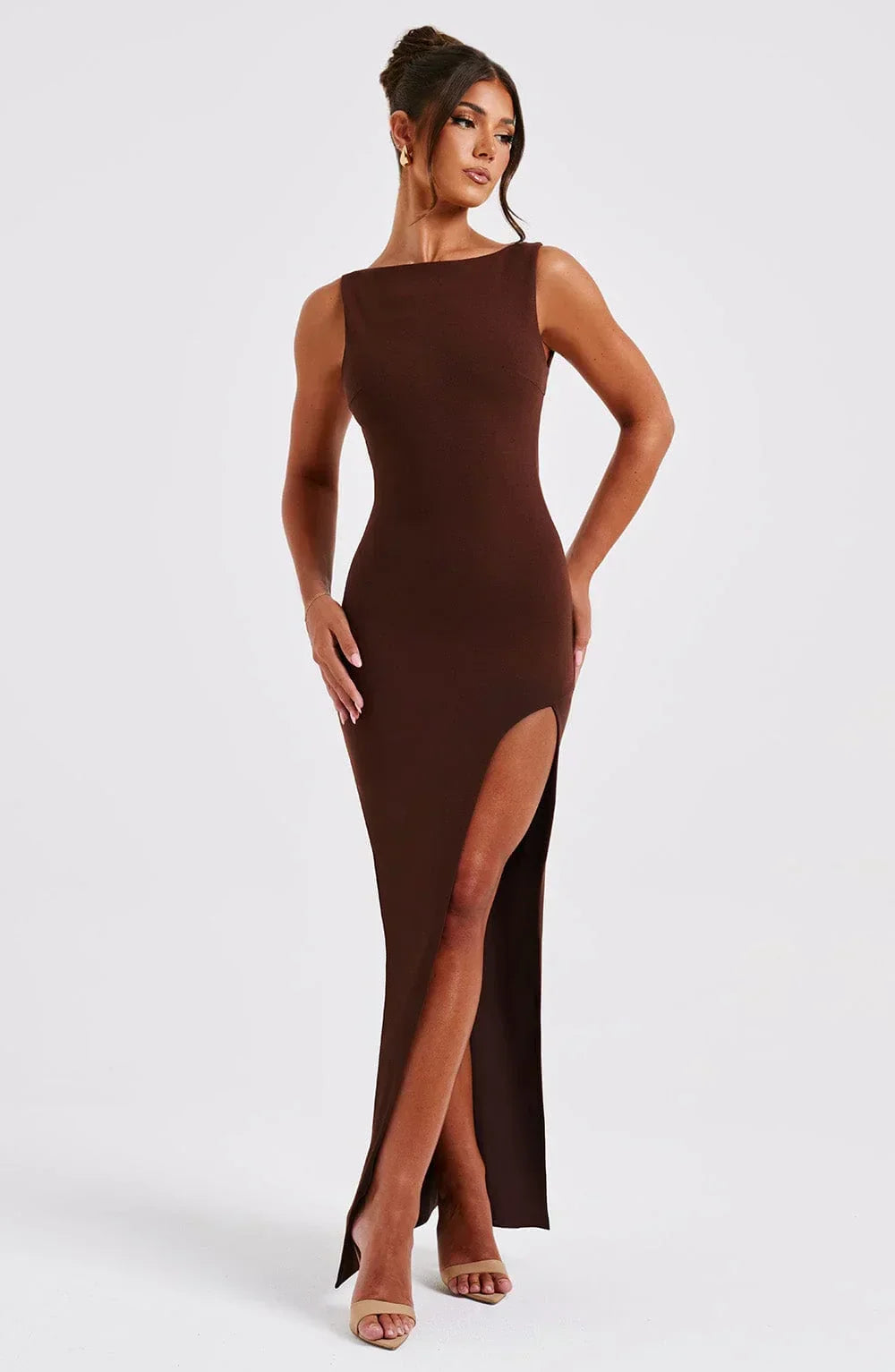 Kassandra Maxi Dress - Chocolate