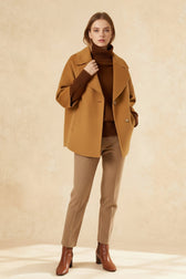 Turtleneck Wool Split Sweater