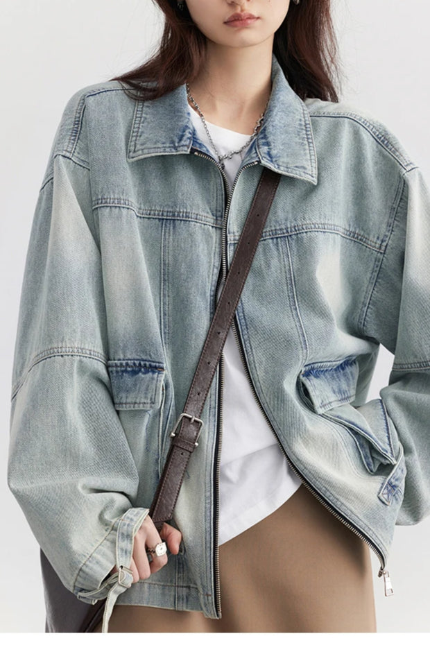 Casual Blue Denim Jacket