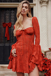 Days of Beauty Lace Long Sleeve Mini Dress - 3 Colors - View 3