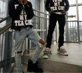 Black Retro Demon Slayer Hoodie