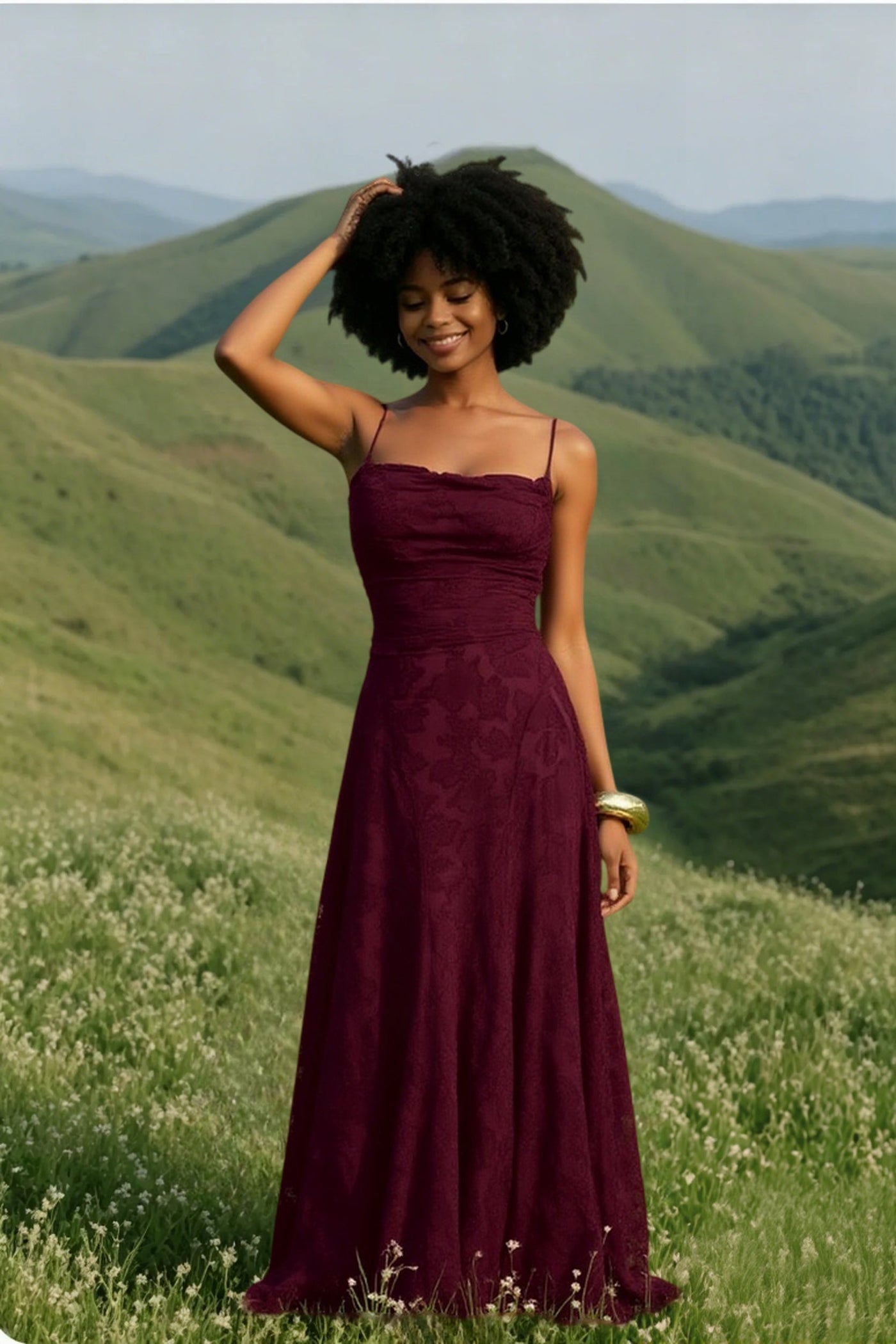 Backless Chiffon Maxi Dress