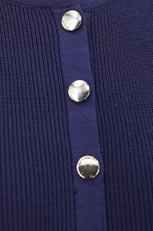 Sleeveless Round Neck Knit Sweater Dress